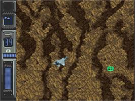 In game image of A.S.P.: Air Strike Patrol on the Nintendo SNES.
