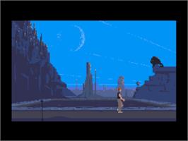 In game image of Another World on the Nintendo SNES.