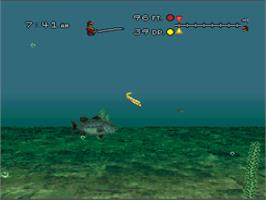 In game image of BASS Masters Classic: Pro Edition on the Nintendo SNES.
