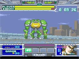 In game image of Battle Clash on the Nintendo SNES.