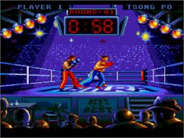 In game image of Best of the Best Championship Karate on the Nintendo SNES.