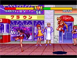 In game image of Bishoujo Senshi Sailor Moon S: Jougai Ranto!? Shuyaku Soudatsusen on the Nintendo SNES.