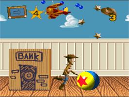 In game image of Disney's Toy Story on the Nintendo SNES.