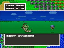 In game image of Dragon Quest V: Tenkuu no Hanayome on the Nintendo SNES.