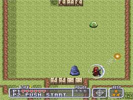 In game image of Firestriker on the Nintendo SNES.