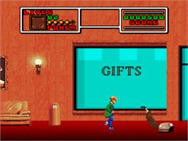 In game image of Home Alone 2: Lost in New York on the Nintendo SNES.