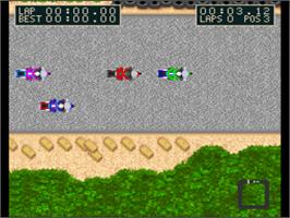 In game image of Kawasaki Caribbean Challenge on the Nintendo SNES.