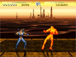 In game image of Killer Instinct on the Nintendo SNES.