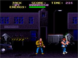 In game image of Last Action Hero on the Nintendo SNES.