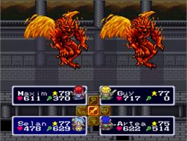 In game image of Lufia & the Fortress of Doom on the Nintendo SNES.