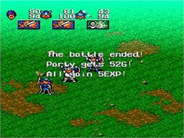 In game image of Magna Braban: Henreki no Yusha on the Nintendo SNES.