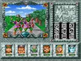 In game image of Might and Magic III: Isles of Terra on the Nintendo SNES.
