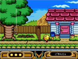 In game image of Pac-Man 2: The New Adventures on the Nintendo SNES.