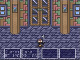 In game image of Paladin's Quest on the Nintendo SNES.