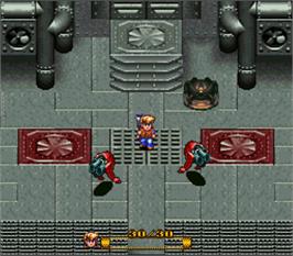 In game image of Secret of Evermore on the Nintendo SNES.
