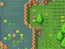 In game image of Secret of Mana on the Nintendo SNES.
