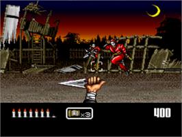 In game image of Shien's Revenge on the Nintendo SNES.