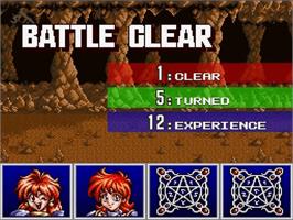 In game image of Slayers on the Nintendo SNES.