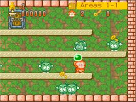In game image of Spanky's Quest on the Nintendo SNES.