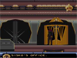 In game image of Star Trek: Deep Space Nine - Crossroads of Time on the Nintendo SNES.