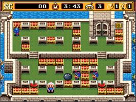 In game image of Super Bomberman 2 on the Nintendo SNES.