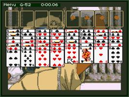 In game image of Super Solitaire on the Nintendo SNES.