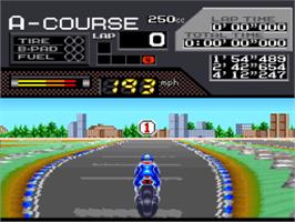 In game image of Suzuka 8 Hours on the Nintendo SNES.