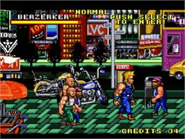 In game image of The Combatribes on the Nintendo SNES.