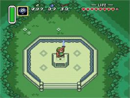 In game image of The Legend of Zelda: A Link to the Past on the Nintendo SNES.