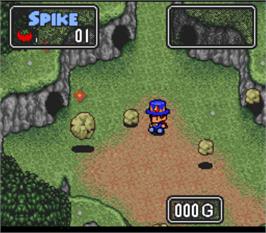 In game image of The Twisted Tales of Spike McFang on the Nintendo SNES.