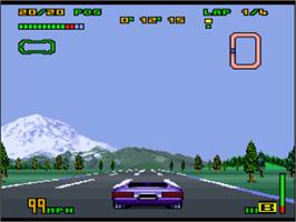 In game image of Top Gear 3000 on the Nintendo SNES.