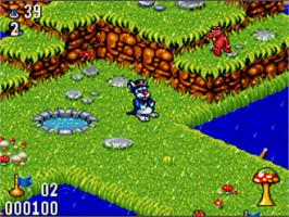 In game image of Whizz on the Nintendo SNES.