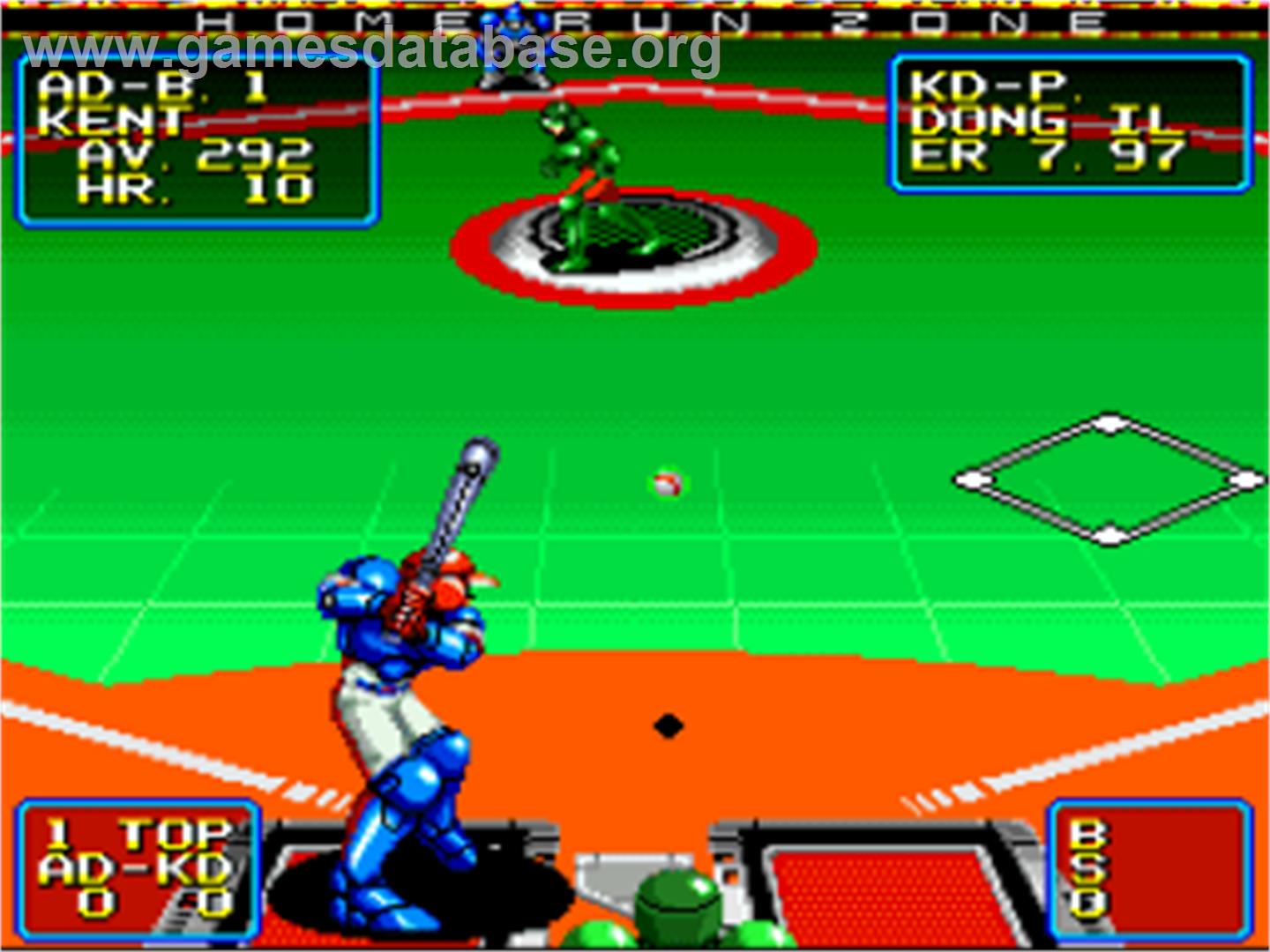 2020 Super Baseball - Nintendo SNES - Artwork - In Game