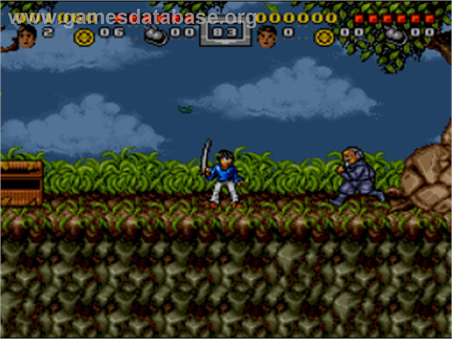 3 Ninjas Kick Back - Nintendo SNES - Artwork - In Game
