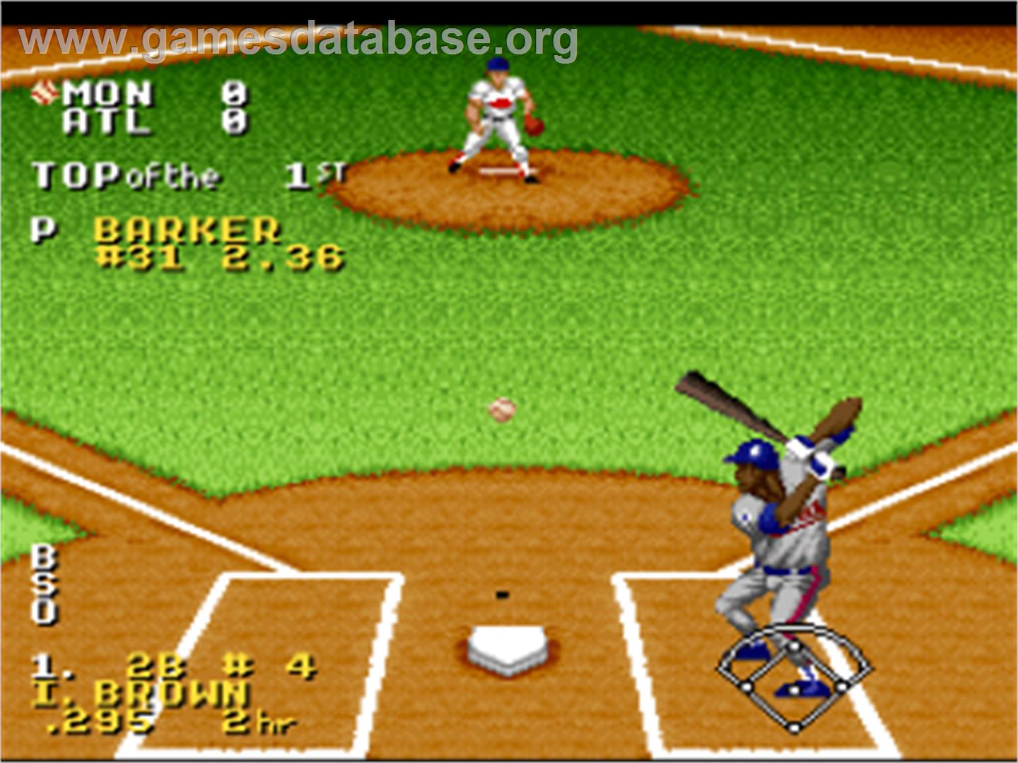 Ken Griffey Jr Presents Major League Baseball - Nintendo SNES - Artwork - In Game