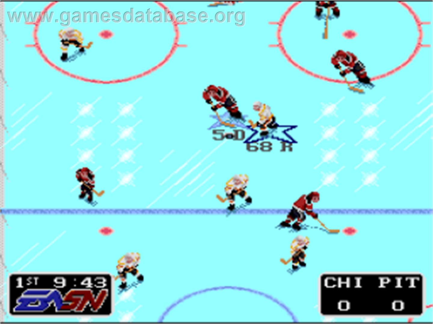 NHLPA Hockey '93 - Nintendo SNES - Artwork - In Game