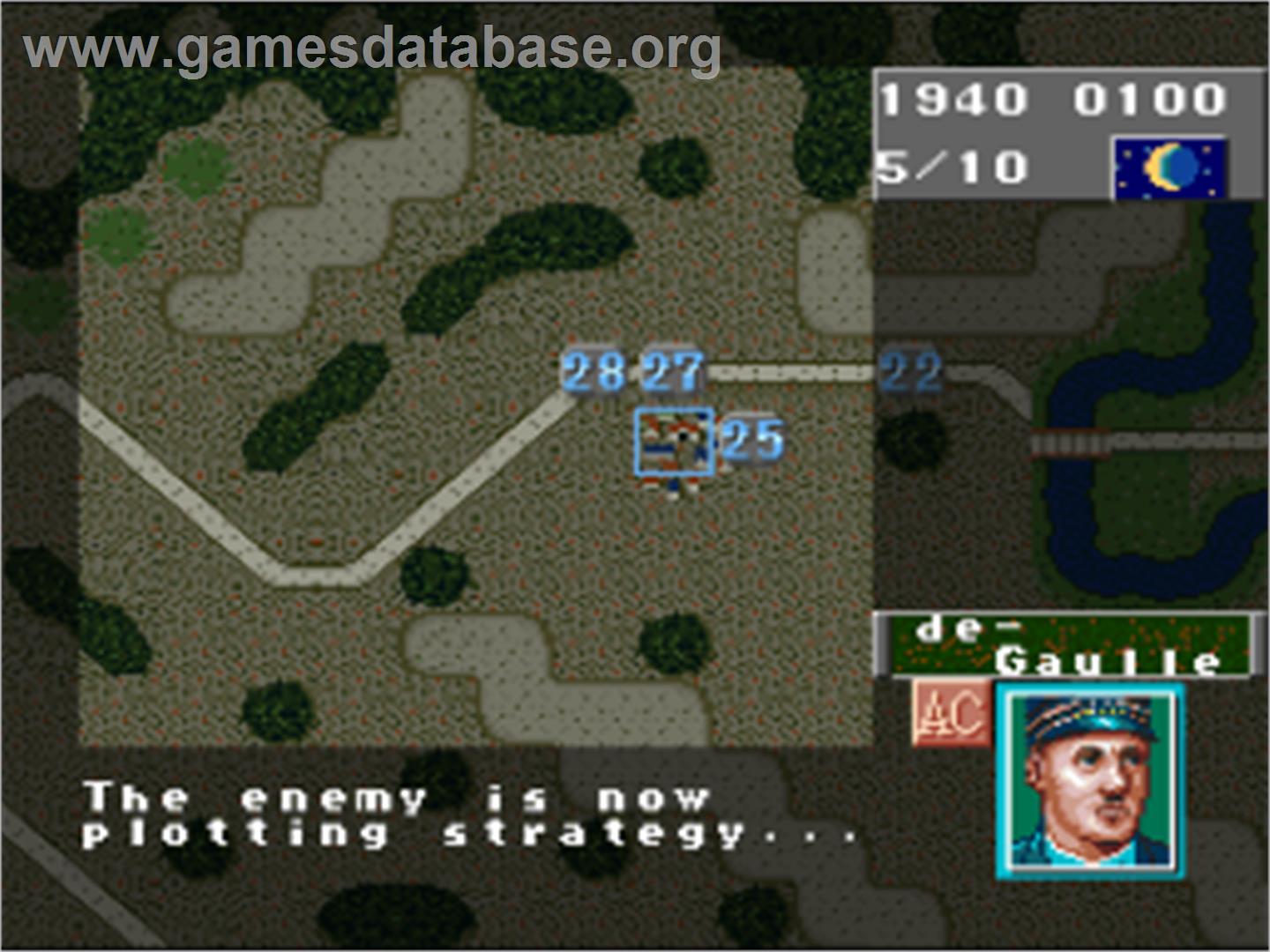 Operation Europe: Path to Victory 1939-45 - Nintendo SNES - Artwork - In Game