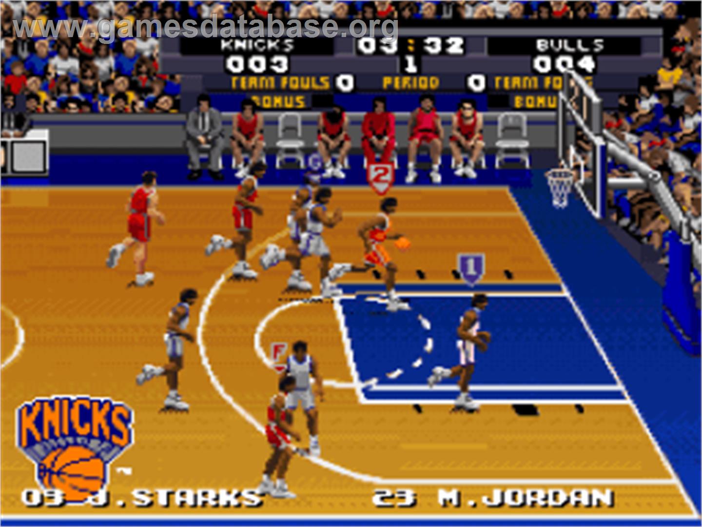 Tecmo Super NBA Basketball - Nintendo SNES - Artwork - In Game