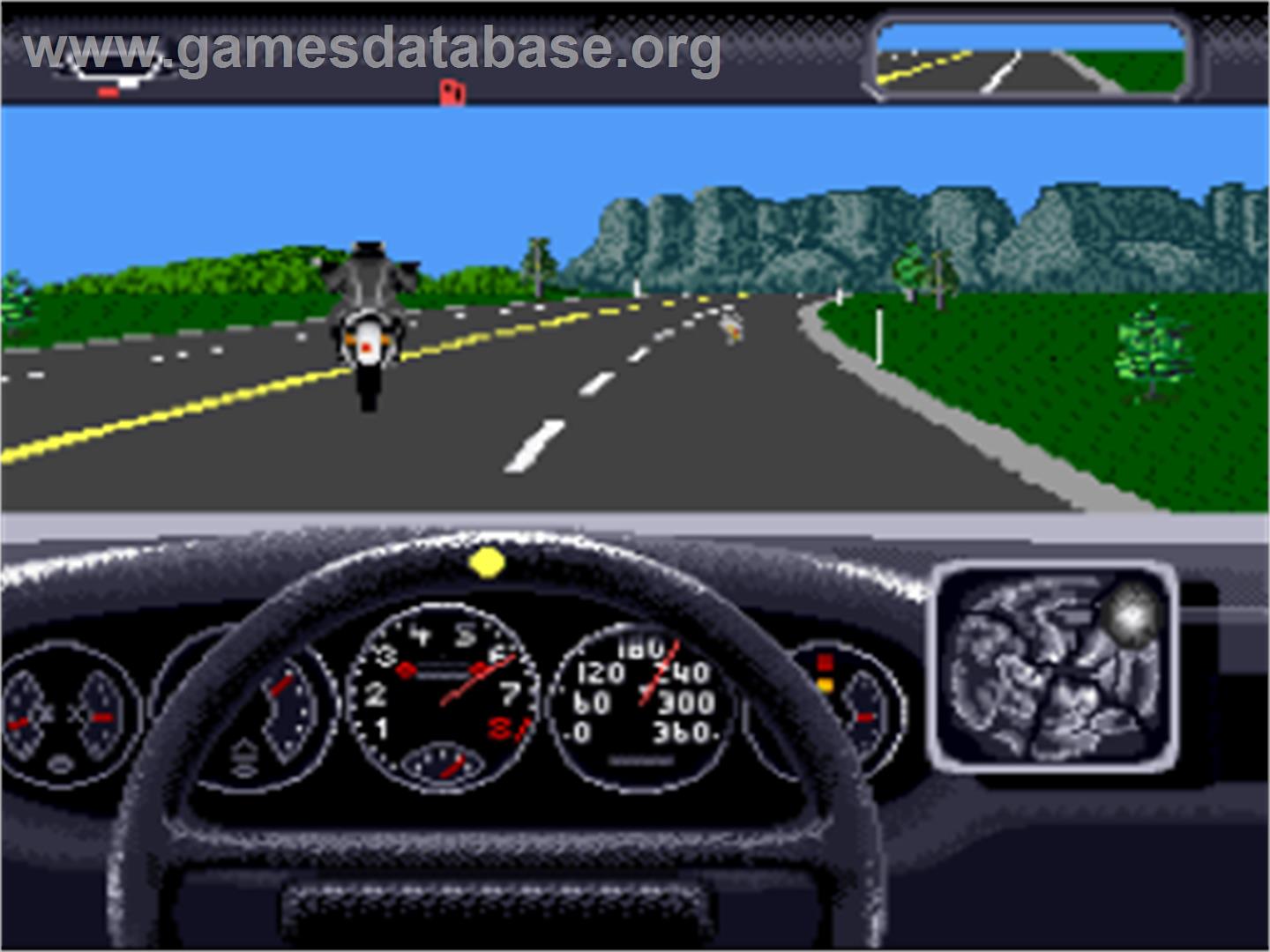The Duel: Test Drive II - Nintendo SNES - Artwork - In Game