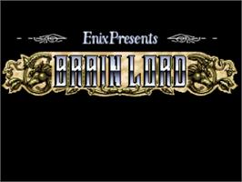 Title screen of Brain Lord on the Nintendo SNES.