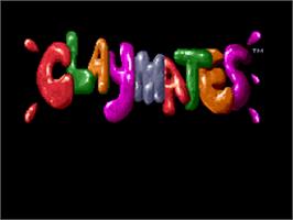Title screen of Claymates on the Nintendo SNES.