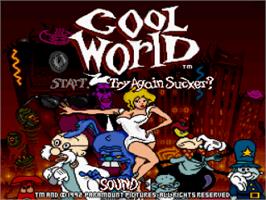 Title screen of Cool World on the Nintendo SNES.