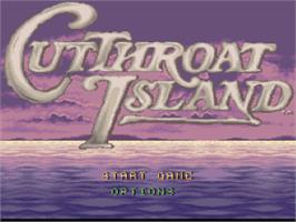 Title screen of Cutthroat Island on the Nintendo SNES.