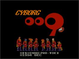Title screen of Cyborg 009 on the Nintendo SNES.