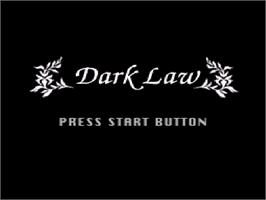 Title screen of Dark Law: The Meaning of Death on the Nintendo SNES.