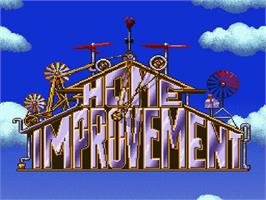 Title screen of Home Improvement: Power Tool Pursuit on the Nintendo SNES.