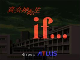 Title screen of Shin Megami Tensei If... on the Nintendo SNES.