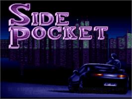 Title screen of Side Pocket on the Nintendo SNES.