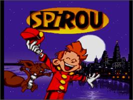 Title screen of Spirou on the Nintendo SNES.