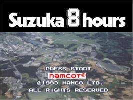 Title screen of Suzuka 8 Hours on the Nintendo SNES.